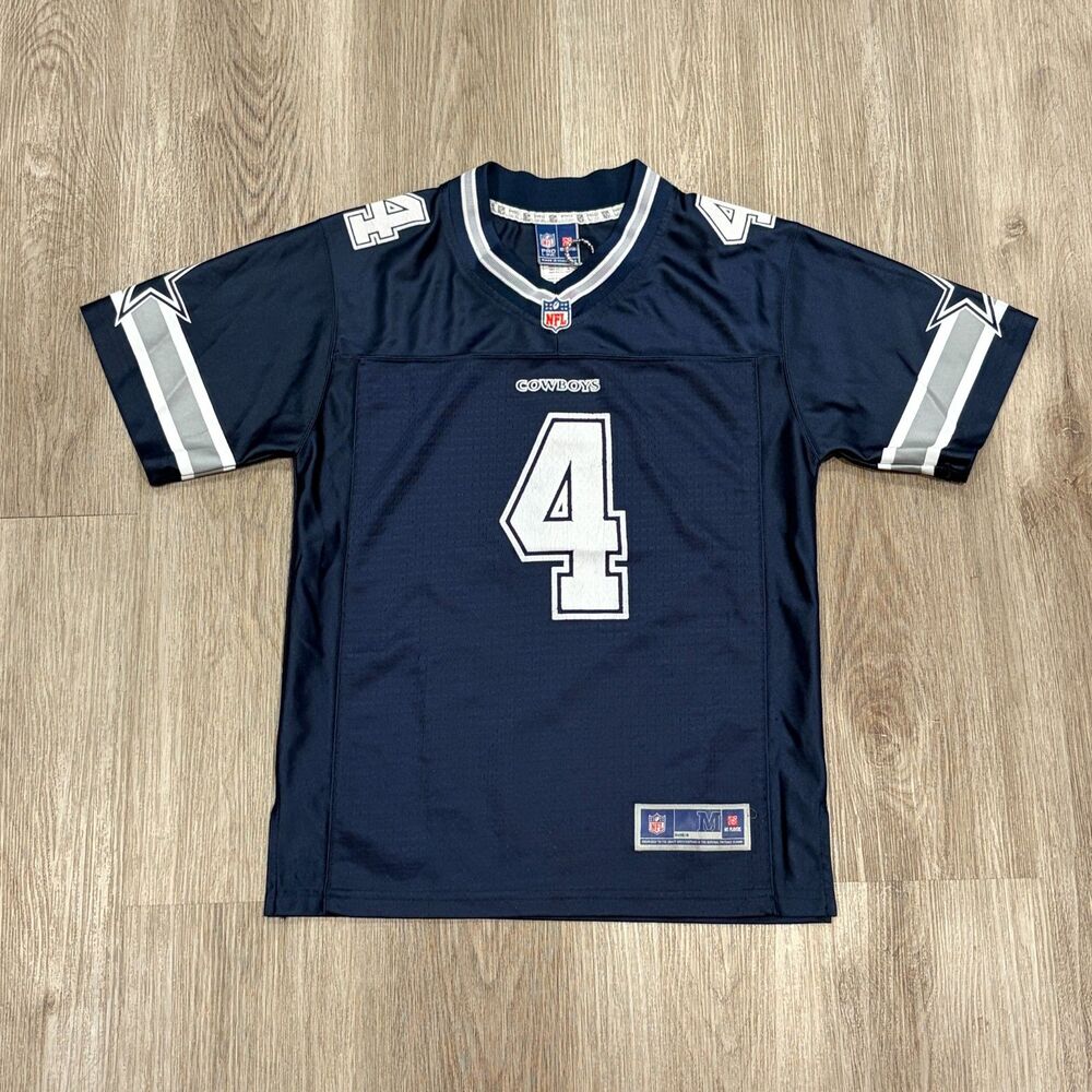 NFL Pro Line Dallas Cowboys Dak Prescott Jersey #4 Navy Blue Women's Size Medium